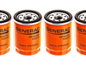Generac Oil Filter 070185ES for Air-Cooled and Portable Generators 4 Pack