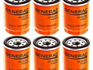 Generac Oil Filter 070185ES for Air-Cooled and Portable Generators 6 Pack