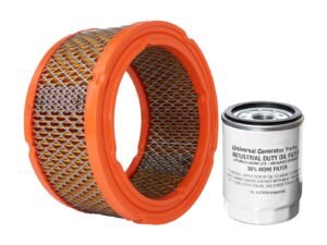Universal Generator Parts Replacement Kit -070185E Oil Filter 070185ES - Universal Generator Parts 0C8127 Air Filter & Oil Filter Set for Improved Engine Performance and Protection.7kw-18kw