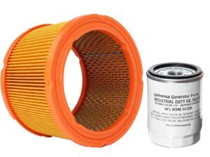 GENERAC-Replacement Kit- 0G5894 Air Filter and 0868539E Oil Filter-Compatible with 90mm 20Kw 999cc Generator Engines-Durable, Reliable and Long Term Performance-Easy Installation