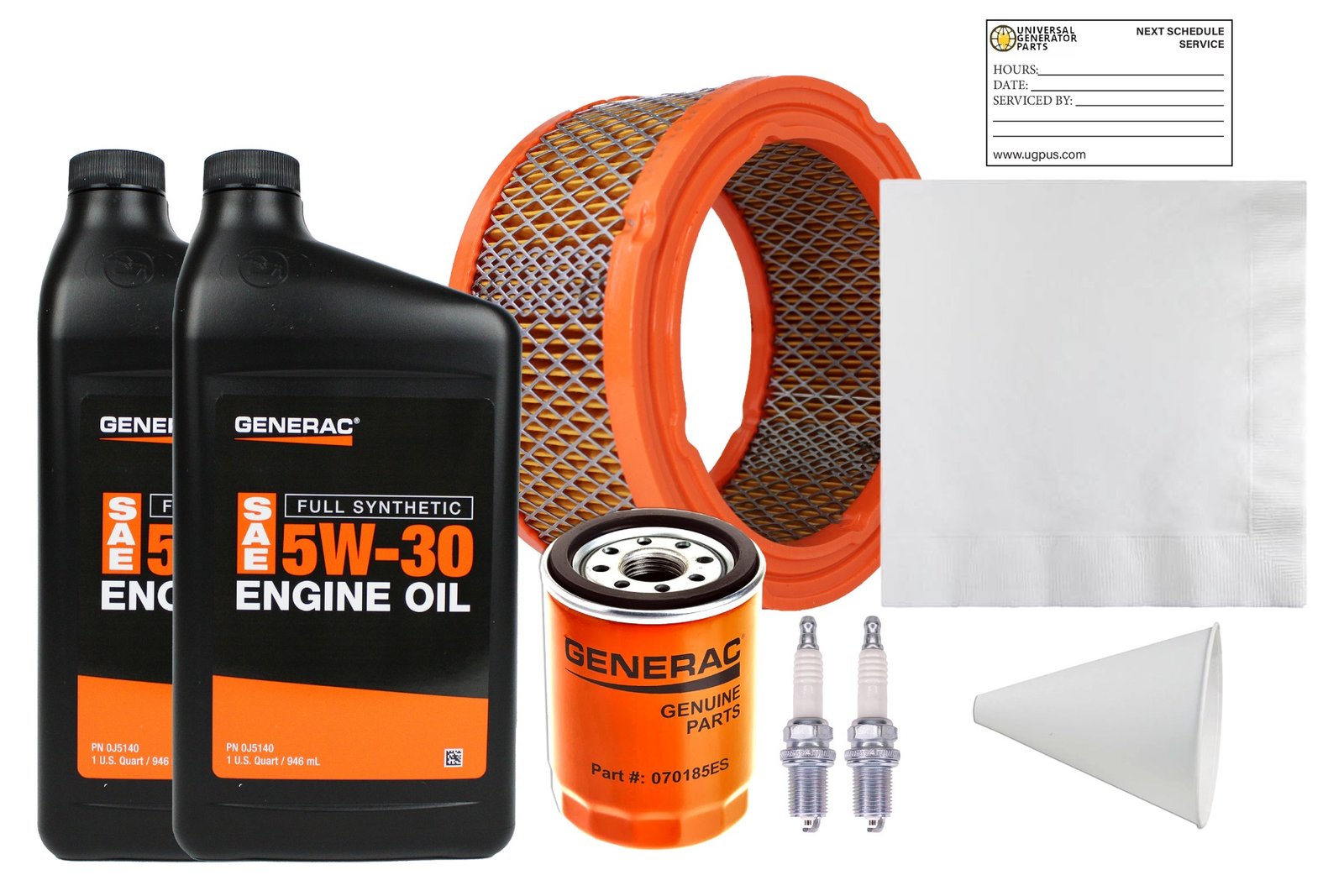 Universal Generator Part 0j57670SSM Replacement Kit-Compatible 12- 18kw Generators-Includes 760/990 cc 5w30 Synthetic Oil Ensures Reliable Performance & Easy Installation