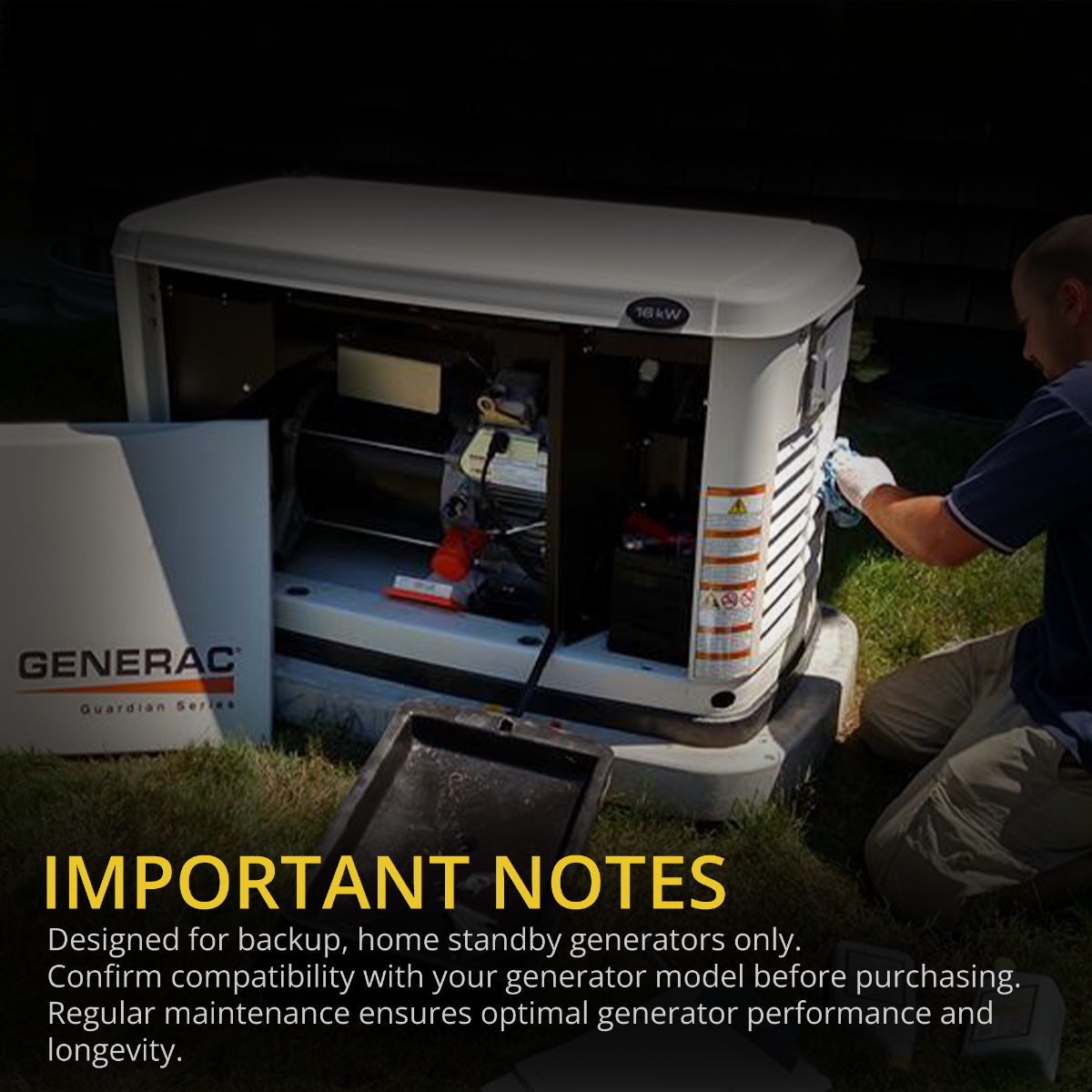 Universal Generator Parts Replacement Kit -070185E Oil Filter 070185ES - Universal Generator Parts 0C8127 Air Filter & Oil Filter Set for Improved Engine Performance and Protection.7kw-18kw - Image 7