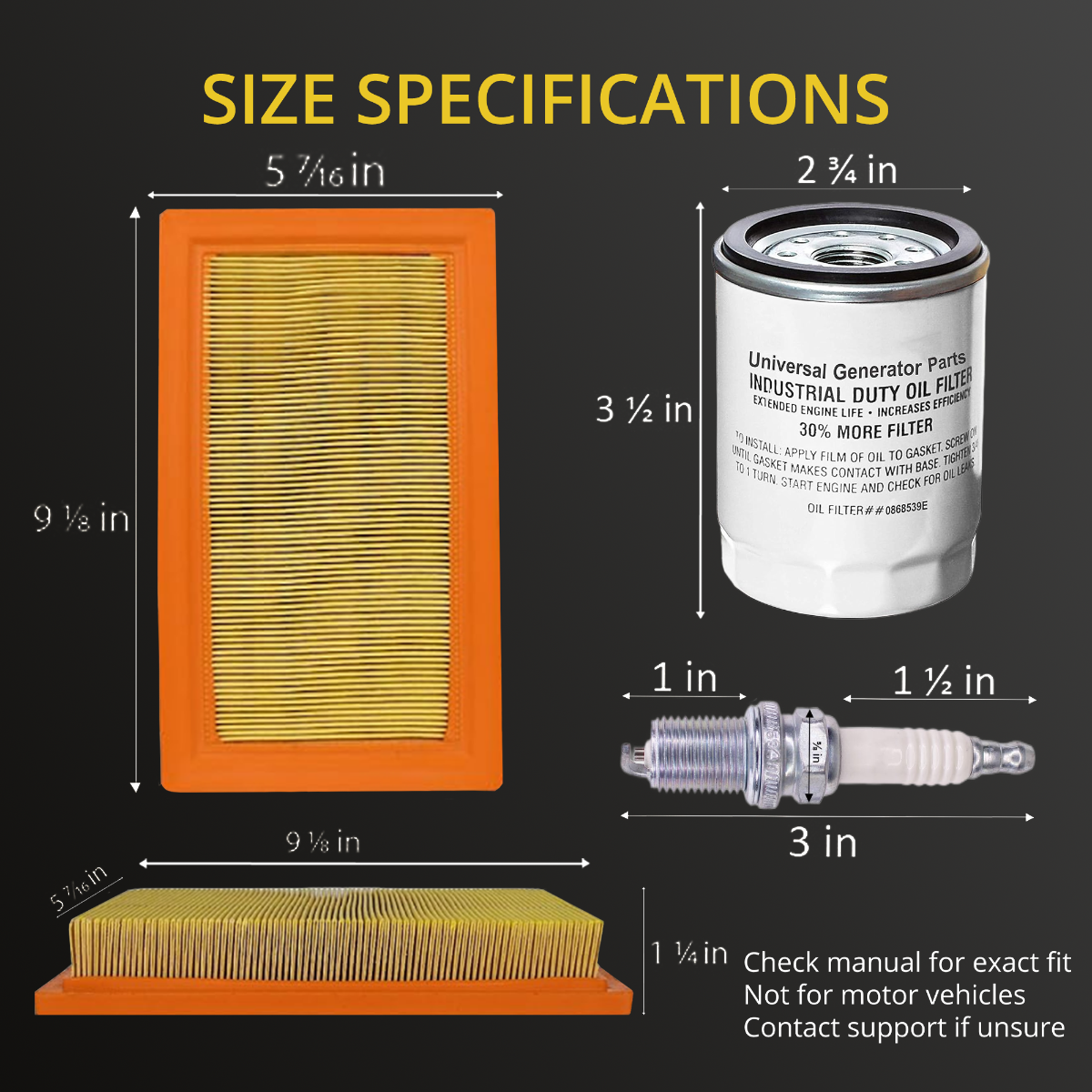 Universal Generator Part- 6484 Replacement Kit for Home Standby Generators with 12-18 kW 760cc-990cc Engines-Easy Installation & Long Term Performance - Image 8