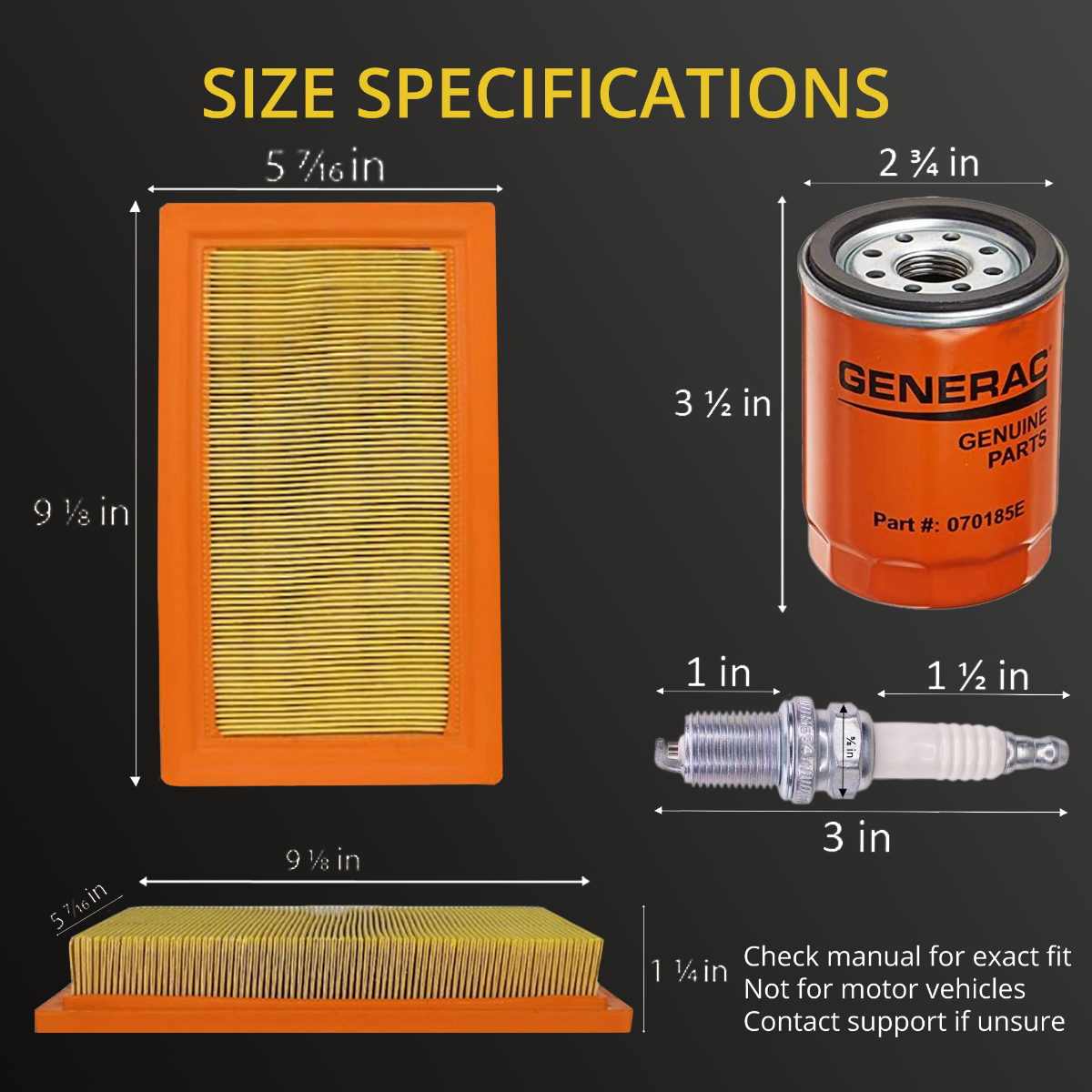 Universal Generator Part-0j93230SSM Replacement Kit-Compatible 10kw26Kw Sm 999 Generators- Easy Installation & Long Lasting Performance Reliable Backup Generator Service Kit - Image 8