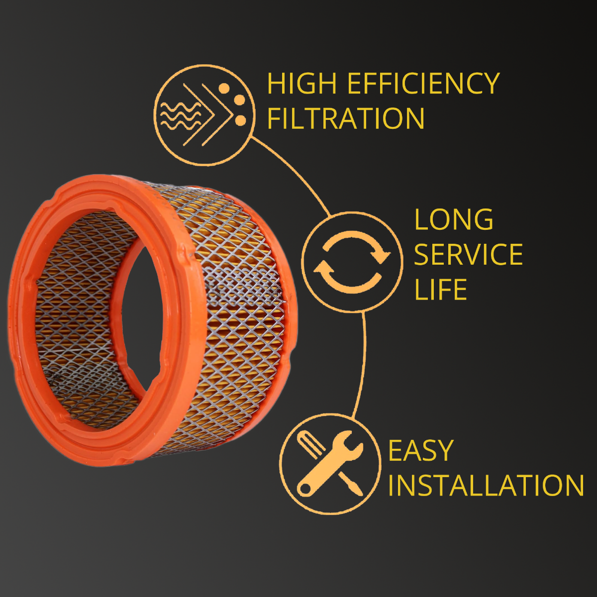 Universal Generator Parts Replacement Kit -070185E Oil Filter 070185ES - Universal Generator Parts 0C8127 Air Filter & Oil Filter Set for Improved Engine Performance and Protection.7kw-18kw - Image 9