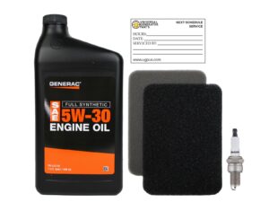 Generac 6840 Maintenance Kit - Reliable Maintenance for Optimum Performance for 5500W to 8000W Portable Generators