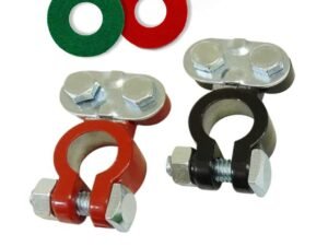 Universal Generator Part â Replacement Battery Terminals- Heavy-Duty Connectors for Portable Generators, Corrosion-Resistant Aluminum Terminal Clamps, Compatible with Most Generator Models