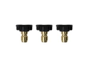 Universal Generator Parts- Soap Nozzle Tip for Pressure Washer â Stainless Steel & Durable Plastic Construction â High-Pressure Spray Attachment â Fits Most 004360 EV or 0063210 Models â (3 Pack) Black