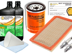 Generac 6482 Maintenance Kit with 10W-30 Engine Oil for Home Standby Generators with 8 kW 410cc Engines