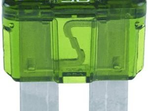 Universal Generator Parts - Replacement 30 AMP Automotive Fuse-120 Volt Acrylic Fuses for Generator, RV, Car, Truck, Marine-Heavy Duty Inline Blade Fuses (5 Pack) Green