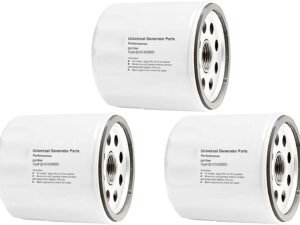 Universal Generator Parts- 52 050 02-S Engine Oil Filter Extra Capacity for Kohler CH11, CH15, CV11, CV22, M18, M20, MV16, MV20 & K582-Durable, Reliable & Easy to Install (3 Pack)