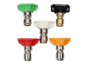Universal Generator Part- 0H9617E Replacement Pressure Nozzle Kit (10Â°, 15Â°, 40Â°)- High Pressure, Stainless Steel, Fits Most Gas & Electric Power Washers