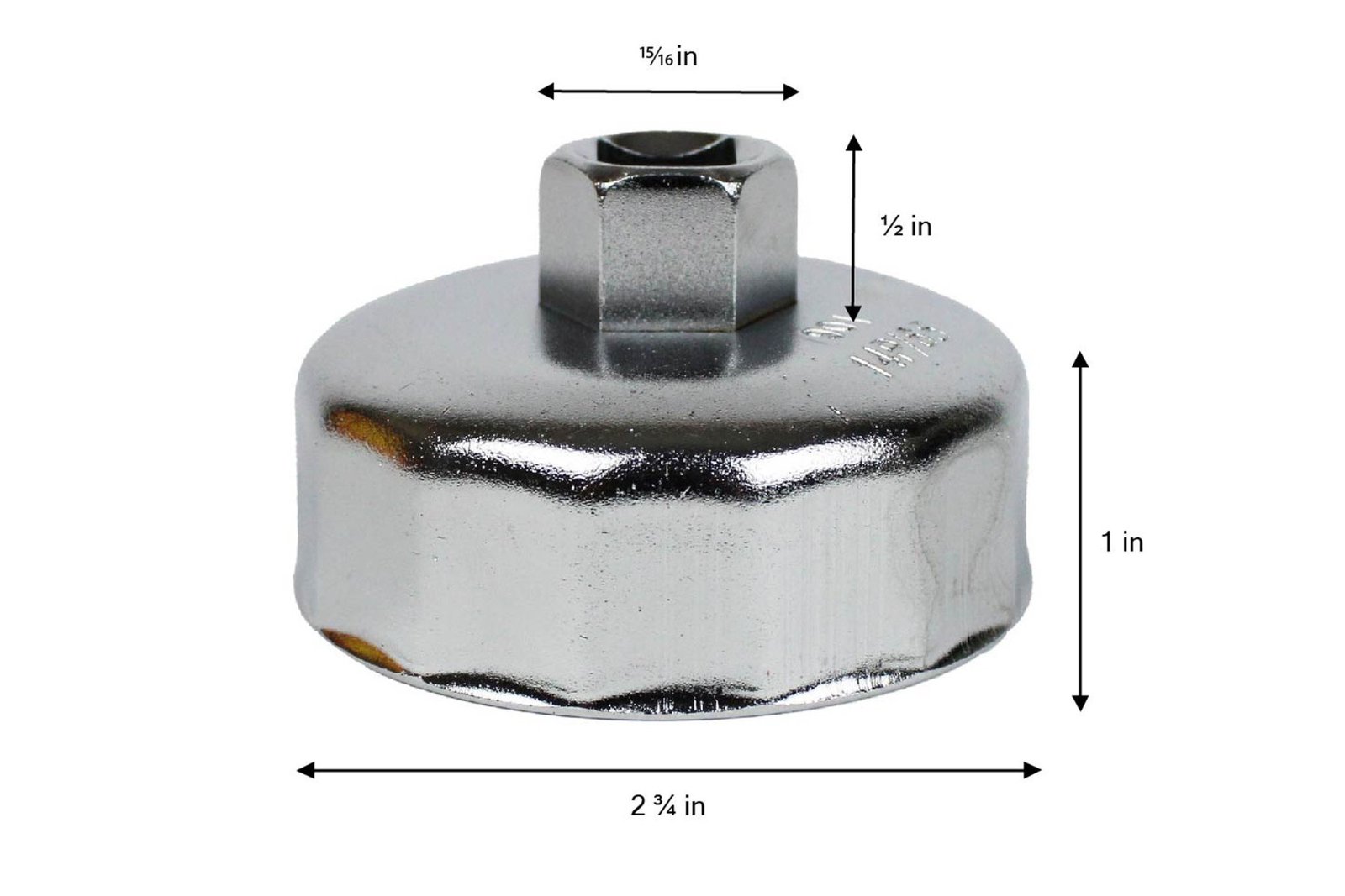 Universal Generator Parts-Oil Filter Cap Wrench 901 14 Flutes 65mm-Compatible with: Onan Oil Filter 0122-0836, Generac Oil Filter 070185E-Durable and Long Term Performance - Image 5