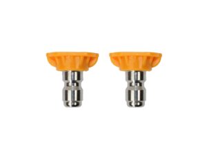 Universal Generator Part-  15Â° Soap Nozzle Tip Pressure Washer â Stainless Steel & Durable Plastic Construction â High-Pressure Spray Attachment â Fits 004360 EV and 0063210 Models â (2 Pack) Orange