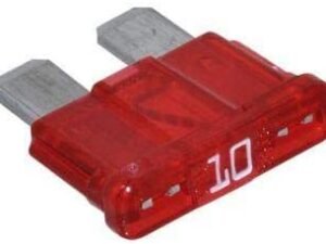 Universal Generator Part- 10 AMP Standard Automotive Blade Fuse-Most for Fit Car, RV, Truck, SUV, Motorcycle, Boat-120 Volts Universal Fit Color coded to indicate- (Pack of 1) Red