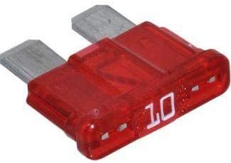 Universal Generator Part - Replacement 10 AMP Automotive Blade Fuse- 120 Volts Standard Mini Fuses for Car, Truck, RV, Boat, Motorcycle - Durable, Fast-Acting, Easy to Install- (5 Pack) Red