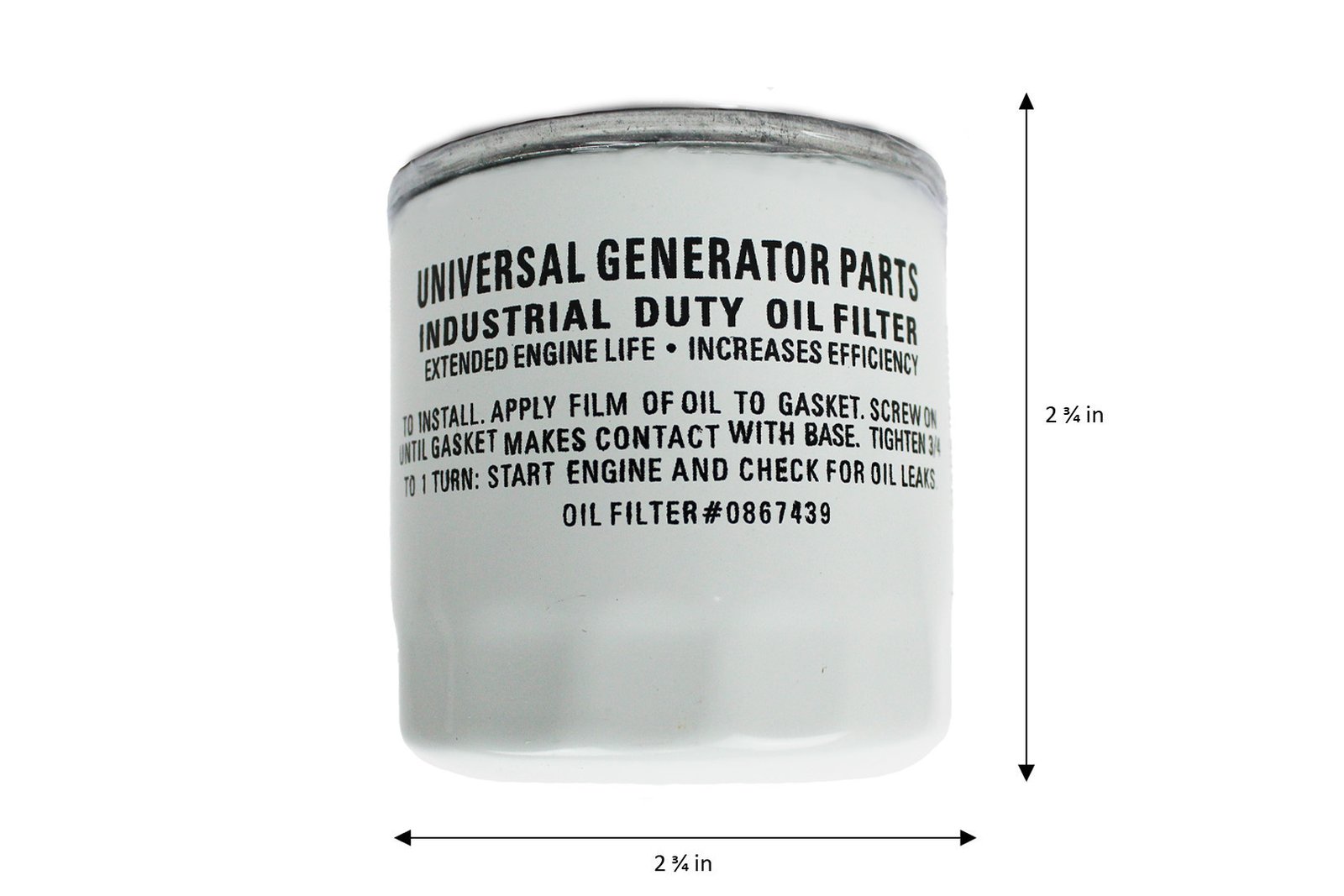 Universal Generator Parts 070185D Oil Filter OEM Replacement Part for Generators Durable, Reliable & Long-Term Performance Easy to Install Compatible with Most Generator Engines (2 Pack) - Image 3