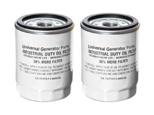 Universal Generator Part- 070185E and 070185ES Replacement Oil Filter -Compatible 22kW Generators Engines- Durable, Reliable Generators Part-Easy Installation & Long-Term Performance-(2 Pack)