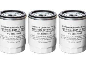 Universal Generator Parts- 070185ES Replacement Oil Filters-Compatible V-Twin 760 Cc & 990 Cc 12-18 Kw Generator Engines- Durable, Reliable & Long-Term Performance (3 Pack)