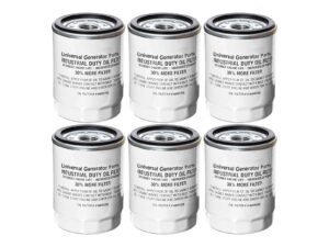 Universal Generator Part-Replacement 070185ES Oil FilterâCompatible V-Twin 760 cc & 990 cc 22 kW Engines-Easy Installation & Long Term Performance (6 Pack)