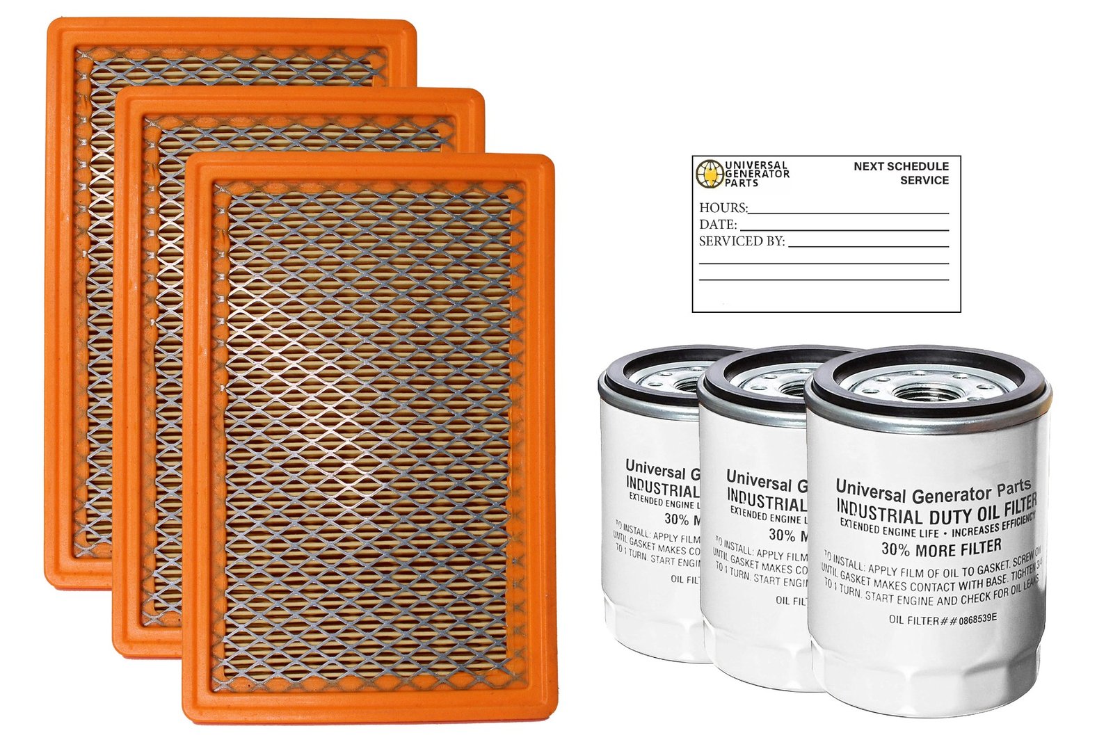 Universal Generator Part-0E9371AS & 070185E and 070185ES Replacement Kit-Compatible with 10-20kw Generator Engines- Durable & Long Term Performance-Easy Installation (3 Pack)