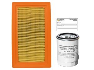 Universal Generator Part-Replacement for 0J8478S Air Filter and 070185E / 070185D Oil Filter-Compatible 14/22 Kw Generator Engines-Durable, Reliable & Long Term Performance