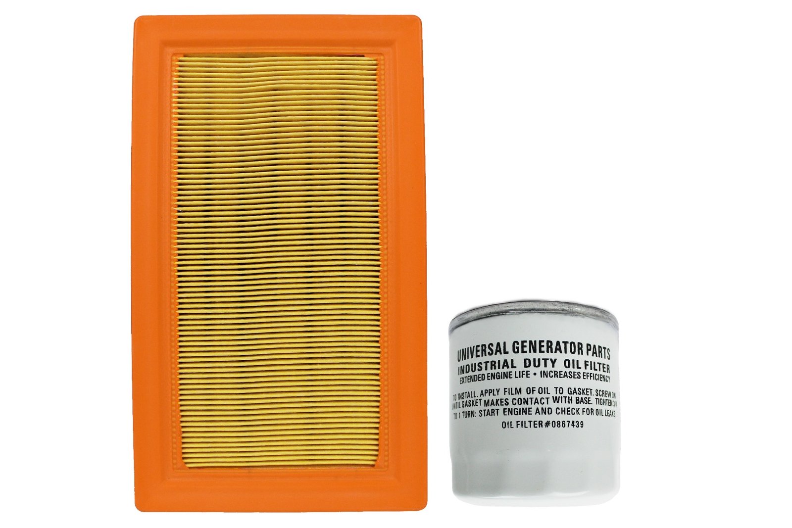 Universal Generator Part- 0j8478s and 070185E Air & Oil Filter-Compatible 14-22kw 990cc & 999cc Generators Engine-Durable, Reliable & Long-Term Performance